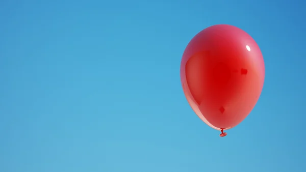 Ballon rouge avec Clipping Pat — Photo