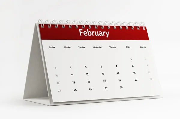 Calendario de Febrero Plannin —  Fotos de Stock