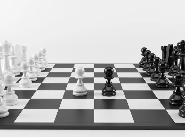 Pion d'échecs dans la confrontation — Photo