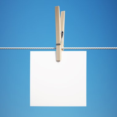 boş Not haritasında mandal kırpma pat ile