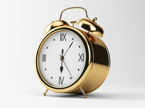 Gold Shiny Clock — Stock Photo, Image