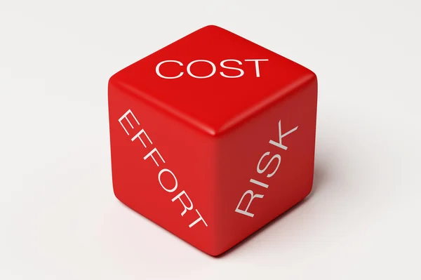 Cost Effort Risk Dic — Stock Photo, Image