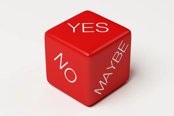 Yes No Maybe Dic — Stock Photo, Image