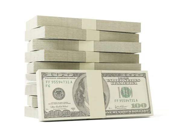 Stack of 100 Dollars — Stock Photo, Image