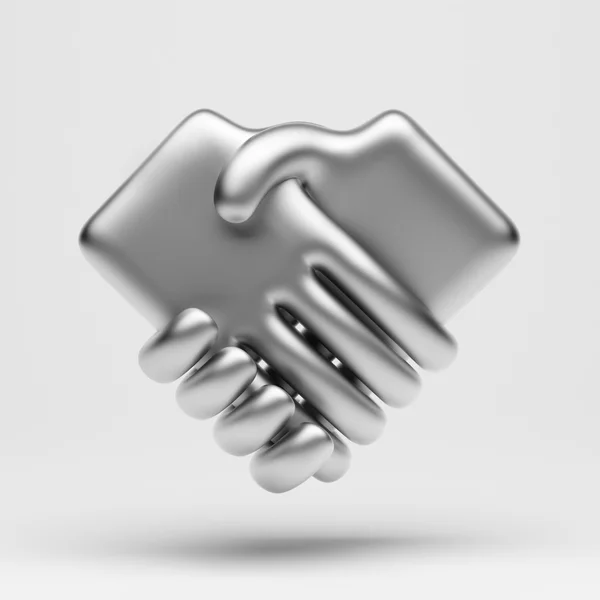 Ikona uścisku dłoni — Zdjęcie stockowe