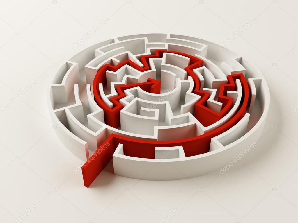 Solved Maze Puzzle