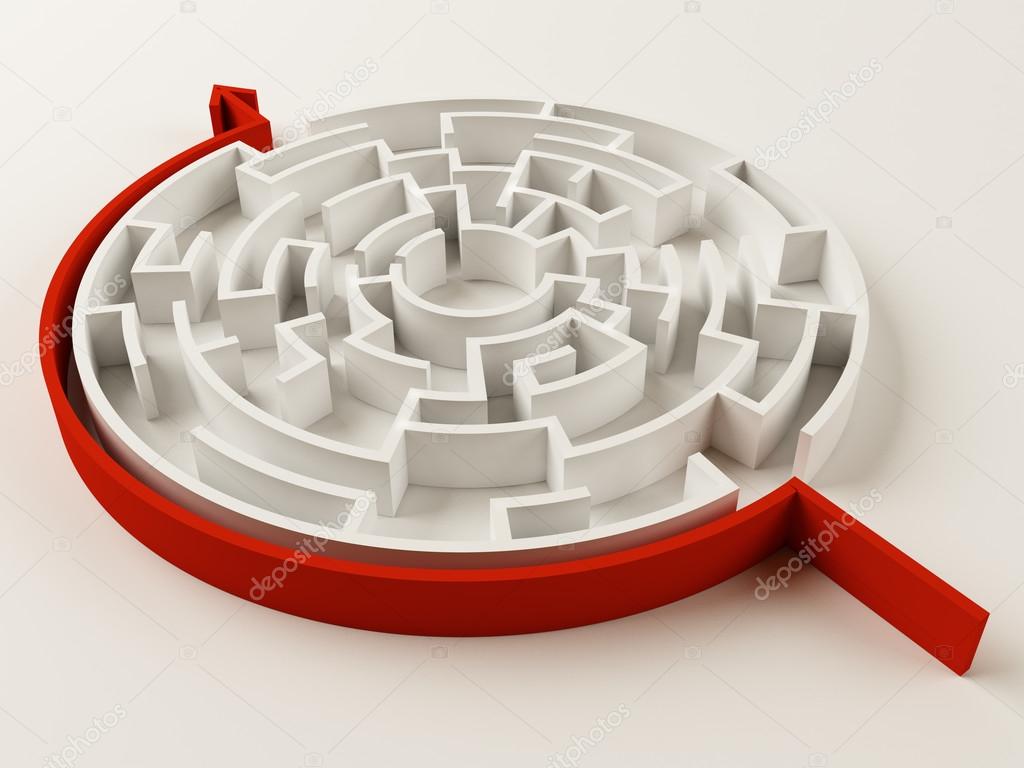 Solved Maze Puzzle