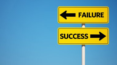 Başarı başarısızlık işareti kırpma pat ile