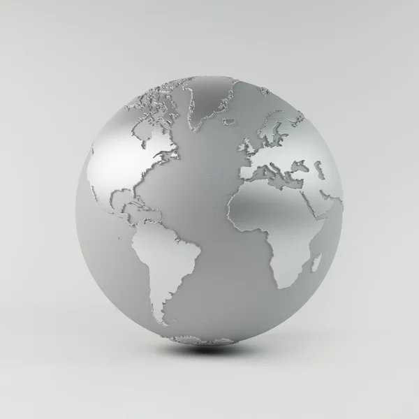 Chrome 地球 — 图库照片