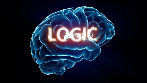 Logic Xray Brain — Stock Photo, Image