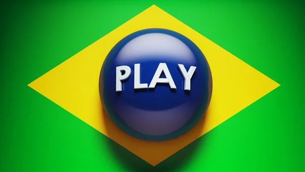 Brasil Juego Concepto — Foto de Stock