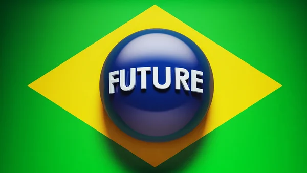 Brasil conceito futuro — Fotografia de Stock