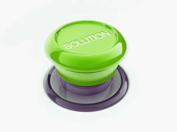 Botão solução — Fotografia de Stock