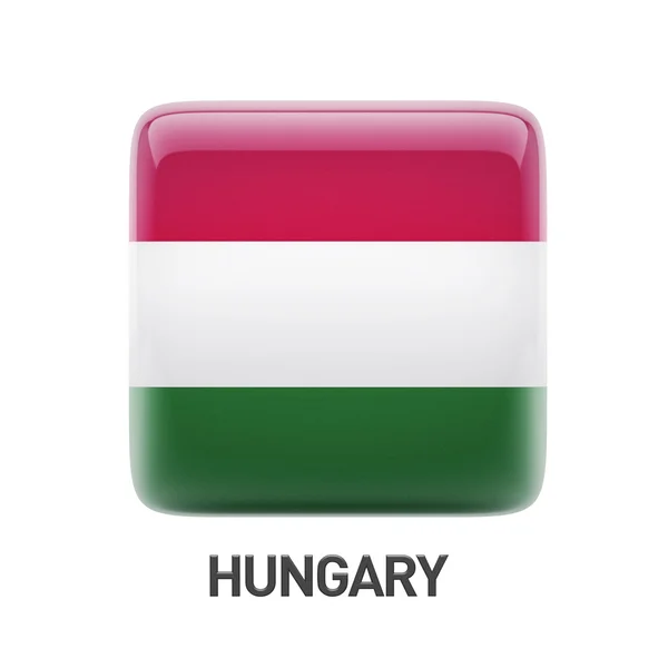 Magyar zászló ikonra — Stock Fotó