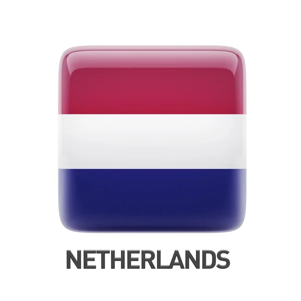 Netherlands Flag Icon — Stock Photo, Image