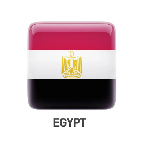 Εικονίδιο σημαία της Αιγύπτου — Φωτογραφία Αρχείου
