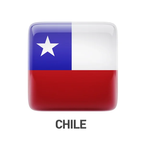 Chile Flag Icon — Stock Photo, Image