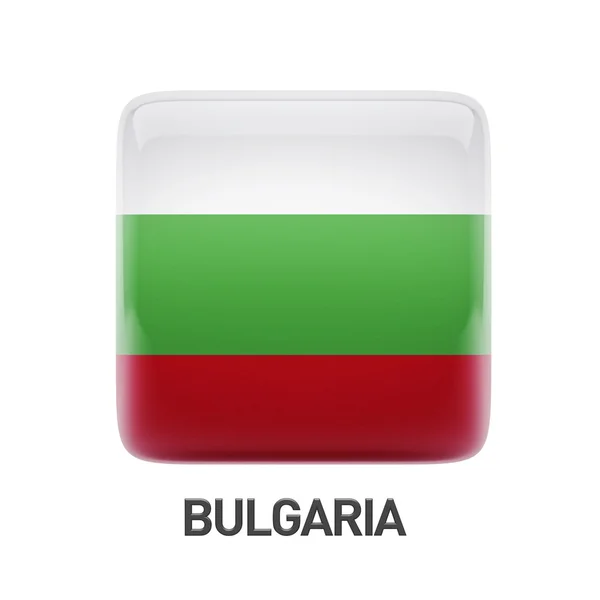 保加利亚国旗图标 — 图库照片