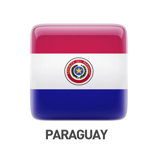Paraguay Flag Icon — Stock Photo, Image