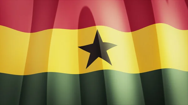 Ghana-Flagge — Stockfoto