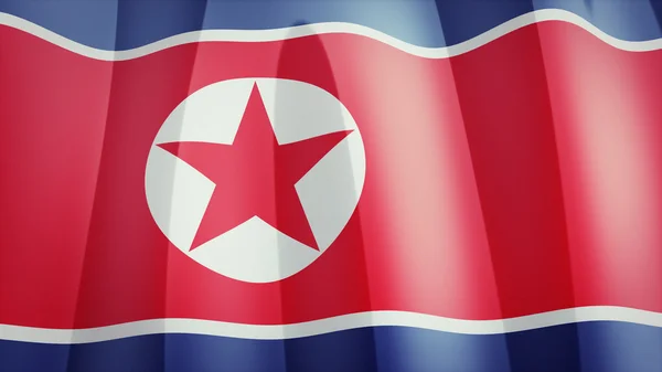 Bandeira da Coreia do Norte — Fotografia de Stock