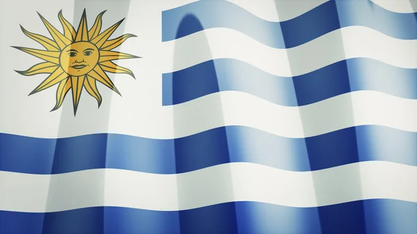 Uruguay flagga — Stockfoto