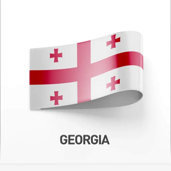 Georgia Bandera icono — Foto de Stock