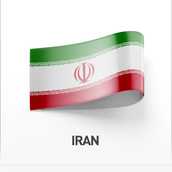 Икона иранского флага — стоковое фото