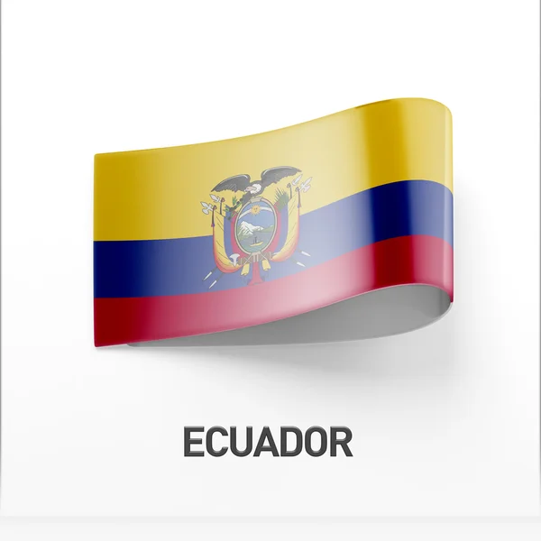 에콰도르 국기 아이콘 — 스톡 사진