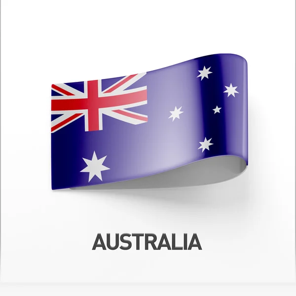 Εικονίδιο σημαία Αυστραλίας — Φωτογραφία Αρχείου