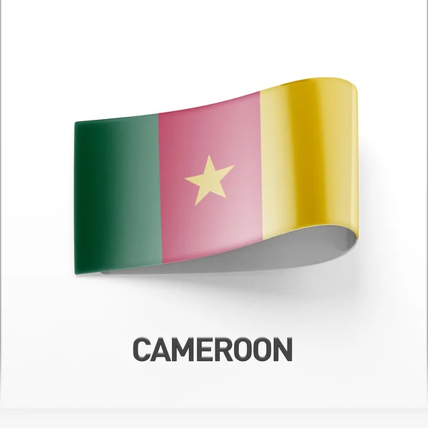 Icona bandiera del Camerun — Foto Stock