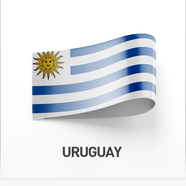 Icona Bandiera Uruguay — Foto Stock