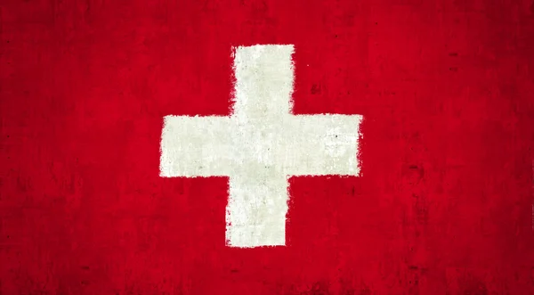 Vlajka Švýcarska — Stock fotografie