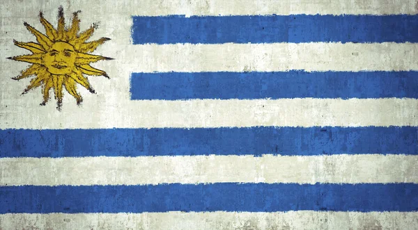 Bandera Uruguay — Foto de Stock