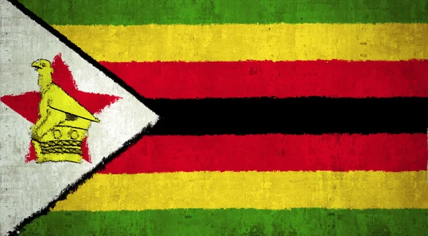 Zimbabwe-Flagge — Stockfoto