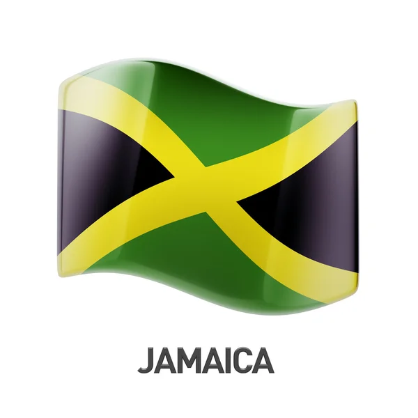 Ícone de bandeira da Jamaica — Fotografia de Stock