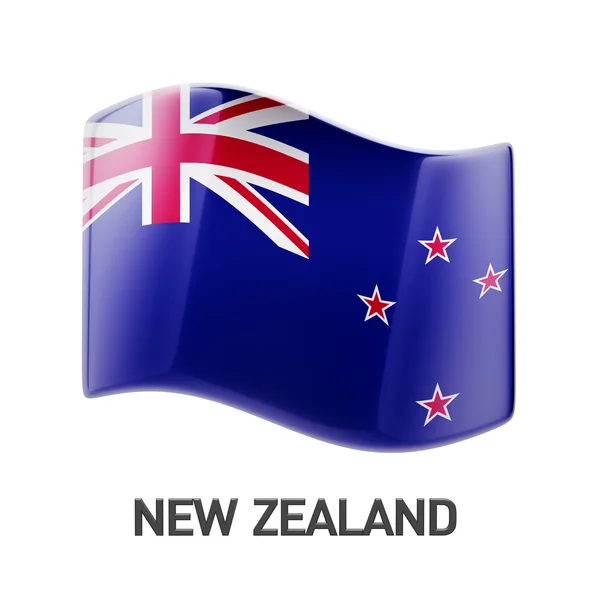 New Zealand Flag Icon — Stock Photo, Image