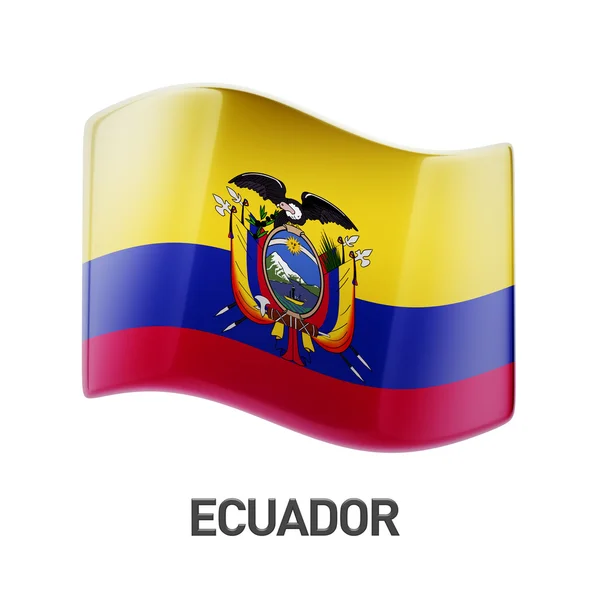 Ecuador-Flagge — Stockfoto