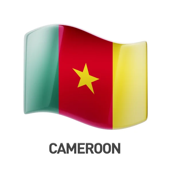 Icona bandiera del Camerun — Foto Stock