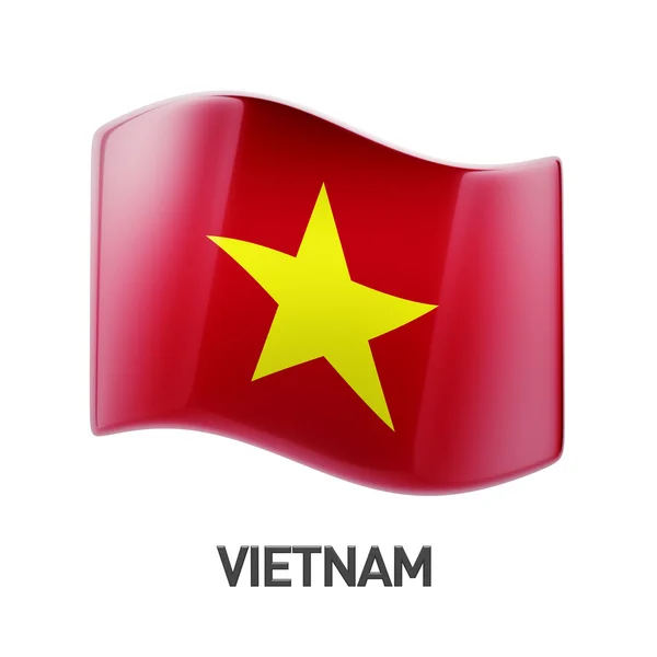 Icône drapeau Vietnam — Photo