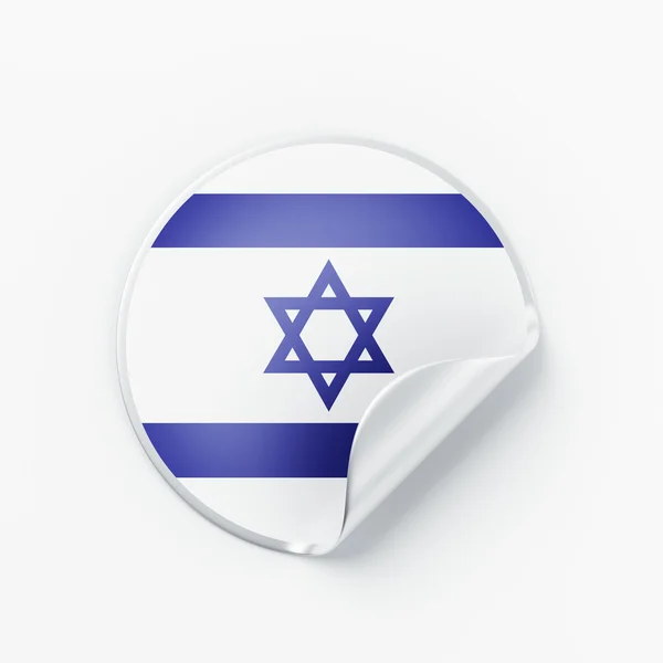 Het pictogram van de vlag van Israël — Stockfoto