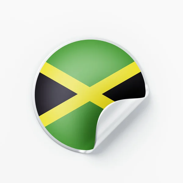 Ícone de bandeira da Jamaica — Fotografia de Stock