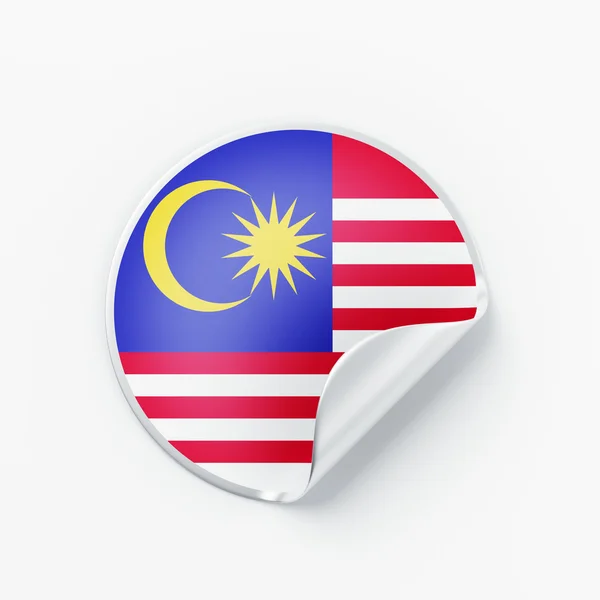 Icono de la bandera de Malasia — Foto de Stock
