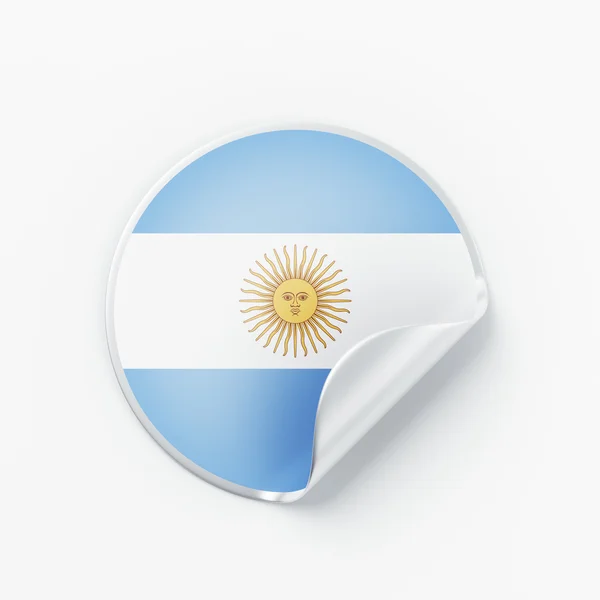 Ikon Bendera Argentina — Stok Foto