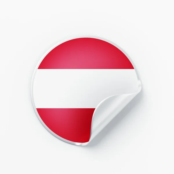 Austria Flag Icon — Stock Photo, Image