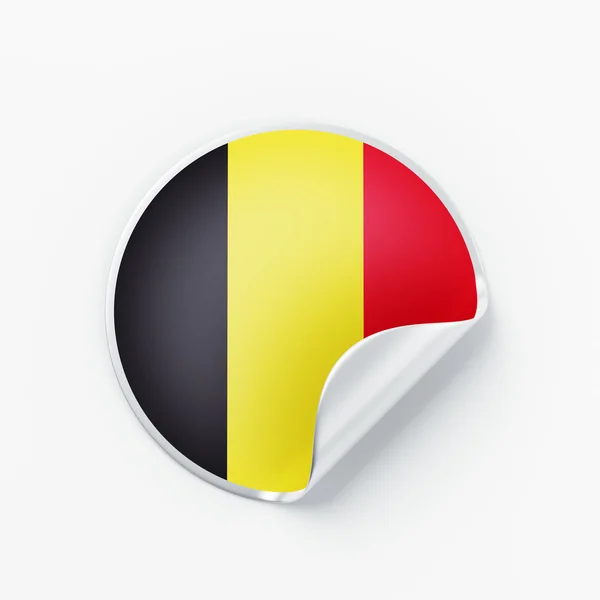 Het pictogram van de vlag van België — Stockfoto