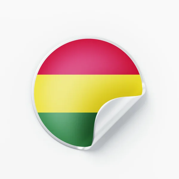 Ikone der bolivianischen Flagge — Stockfoto