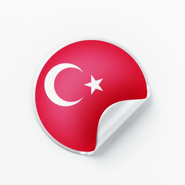 Εικονίδιο σημαία της Τουρκίας — Φωτογραφία Αρχείου