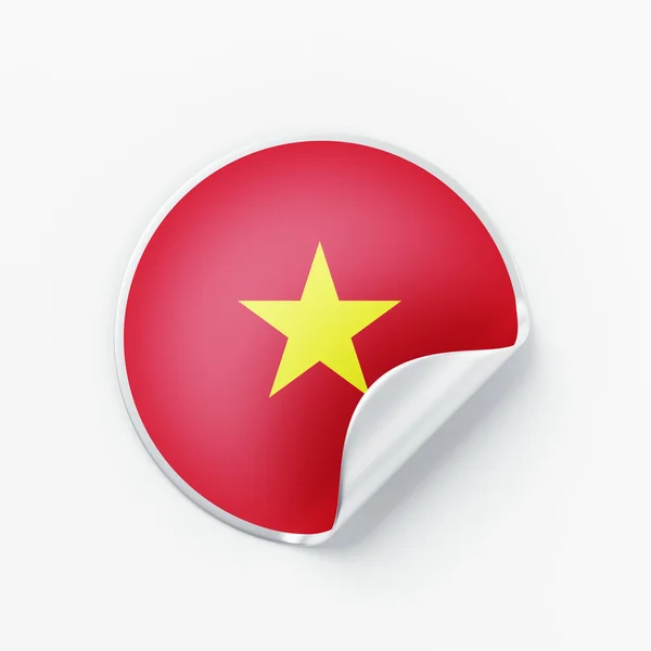 Vietnam Flag Icon — Stock Photo, Image