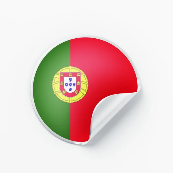 Portugalia flaga ikona — Zdjęcie stockowe